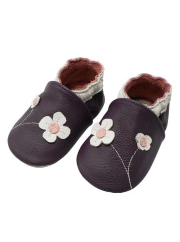 Yalion Baby Krabbelschuhe aus Leder, weiche Lauflernschuhe mit rutschfester Sohle