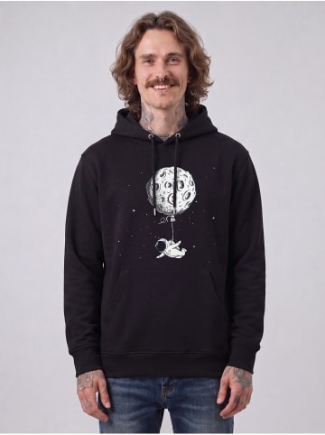 wat? Apparel Sweatshirt Funny Spaceman in Schwarz