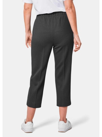 GOLDNER Kurzgröße:  Trageangenehme 7/8-Rippenhose in anthrazit