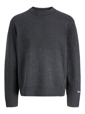 Jack & Jones Strickpullover in Dark Grey Melange