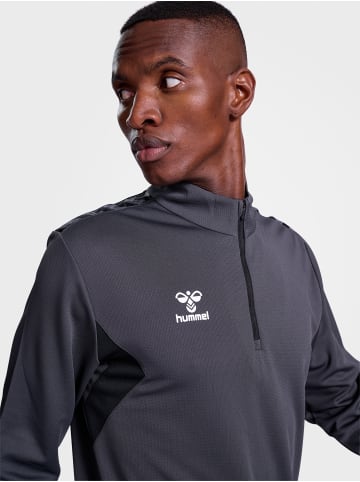 Hummel Halbreißverschluss Sweatshirt Hmlauthentic Herren in ASPHALT