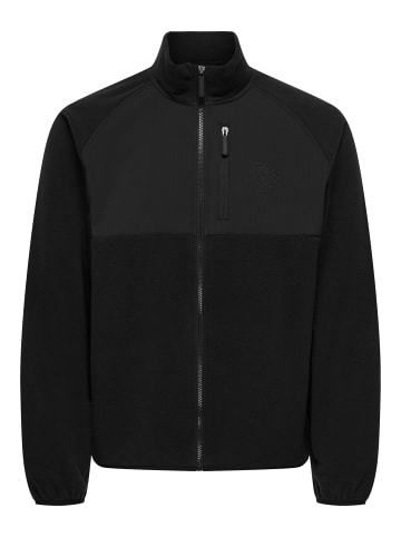 ONLY & SONS Fleecejacke in Black
