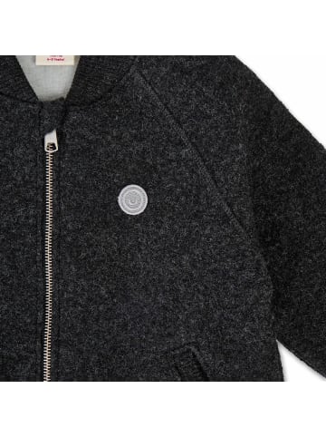 MANITOBER Wollwalk Bomber Jacke in Dark Gray