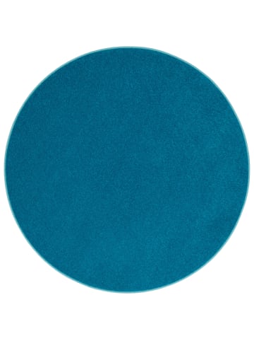 Snapstyle Velours-Teppich Joy Rund in petrol