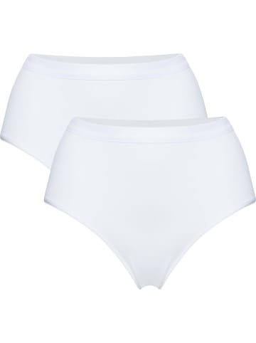 Con-ta Baumwolle, Single-Jersey Formslip 2er-Pack in weiß