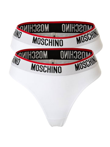 Moschino Slip 2er Pack in Weiß
