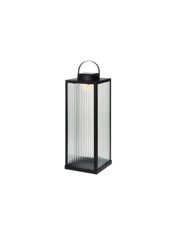 4Living LED-Sturmlampe in schwarz
