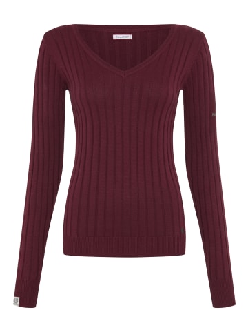 Kangaroos V-Ausschnitt-Pullover in Bordeaux