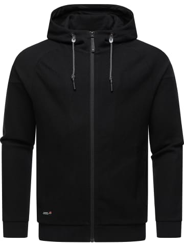 ragwear Kapuzensweatjacke Dreyner in Black