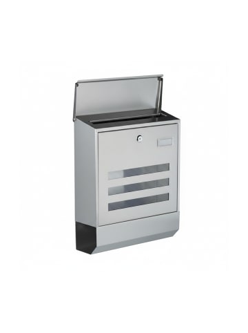relaxdays Briefkasten in Silber
