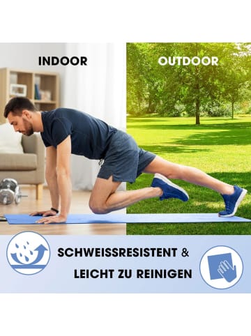 World Fitness Fitnessmatte Yamuna 183x61x1,5cm blau Blau