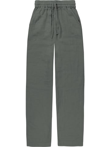 Janice Musselin Hose extra lang Chania in Anthrazit