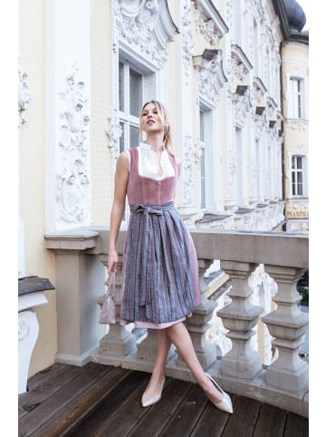 Edelnice Midi Dirndl Marie Samt Altrosa in rosa