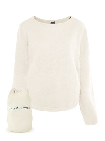 DreiMaster Maritim Strickpullover + Shopping Bag - Set in Wollweiss