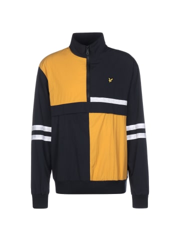 Lyle & Scott Trainingsjacke Colour Block in gelb / schwarz