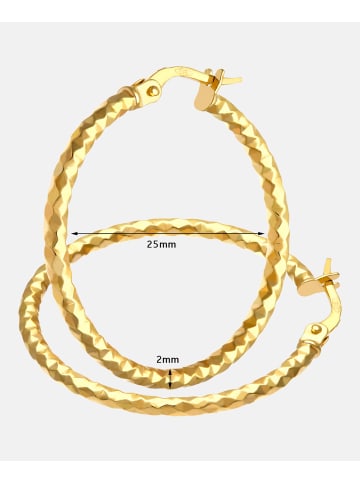 Vanlere Creolen aus 375 Gelbgold