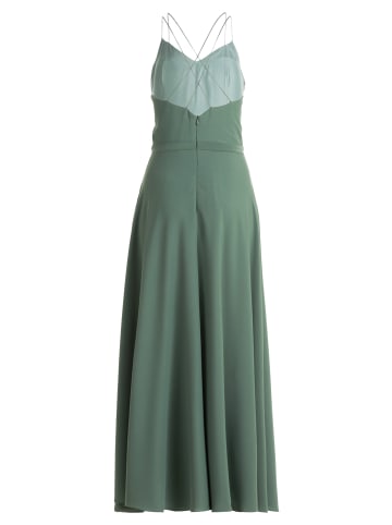 Vera Mont Abendkleid mit Volant in Dark Sage