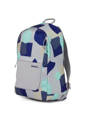 Satch Daypack Fly Rucksack 45 cm Laptopfach in grey blue turquoise