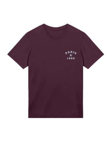 F4NT4STIC T-Shirt Paris 1980 Bestickt in maroon