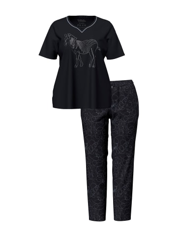 Ulla Popken Pyjama in schwarz