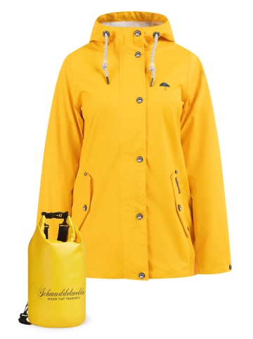 Schmuddelwedda Regenjacke + Tagesrucksack - Set in Sonnengelb-271