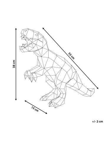 Beliani Dekobeleuchtung TARJANEX in Bunt - (W) 15 x (H) 38 x (L) 55 cm