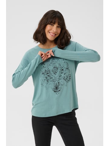 Kaffe Langarm-Shirt KAmally in Trellis