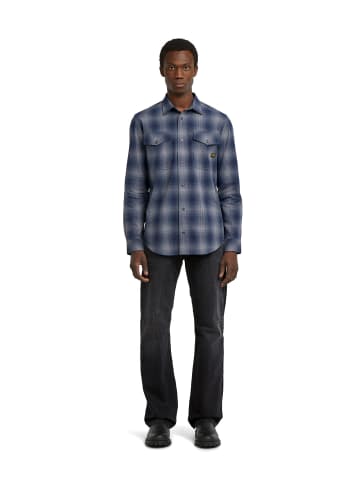 G-Star Raw Marine Slim Hemd rank blue vanderbilt check