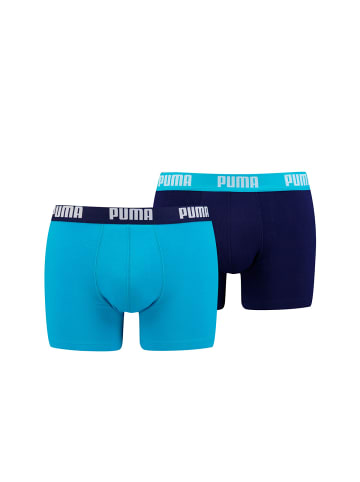 Puma Boxershort 2er Pack in Dunkelblau/Hellblau