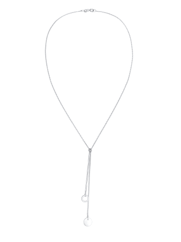 Elli Halskette 925 Sterling Silber Geo, Plättchen in Silber