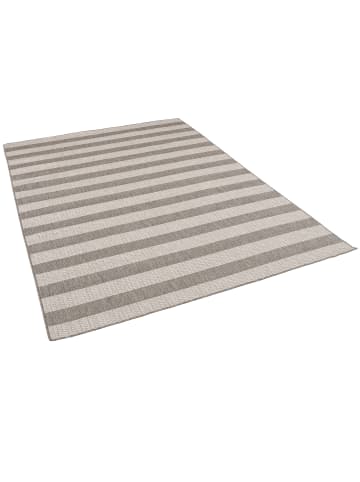Pergamon In & Outdoor Teppich Flachgewebe Valencia Streifen in Grijs