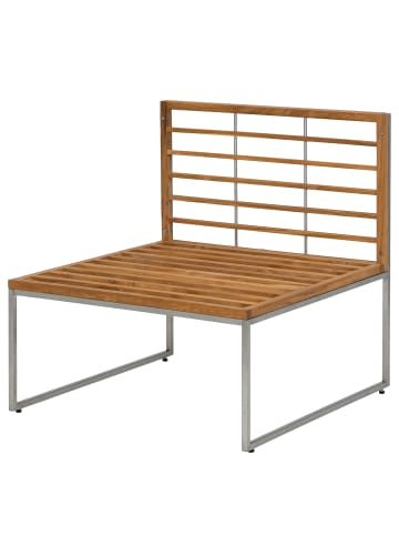 home24 Loungesessel TEAKLINE in Hellgrau