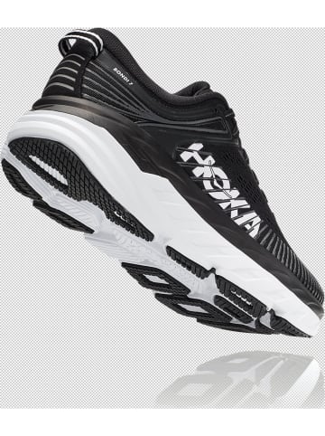 HOKA Laufschuh BONDI 7 in black / white