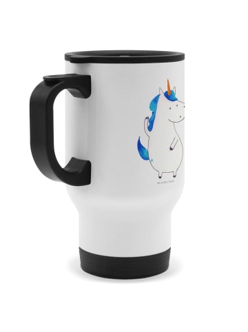 Mr. & Mrs. Panda Thermobecher Einhorn Mann ohne Spruch in Weiß