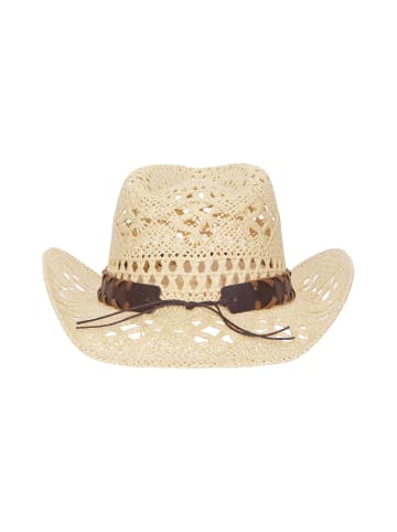 IZIA Women Hat in Beige Brown