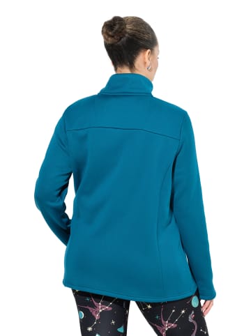 Ulla Popken Sweatjacke in dunkles petrol