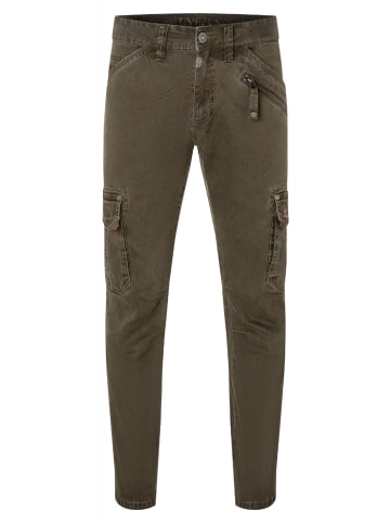 Timezone Hose Regular Fit mittlere Bundhöhe Slim Legs in Olive