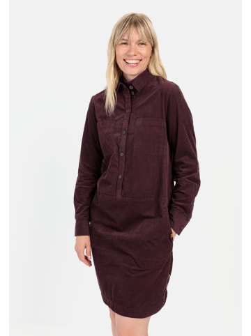 Camel Active Cordkleid aus reiner Baumwolle in Dunkelrot