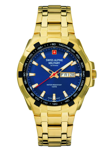 Swiss Alpine Military by Grovana Analoguhr für Herren in gold