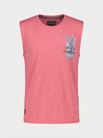 KOROSHI Baumwoll boxdruck-emb sommer in pink