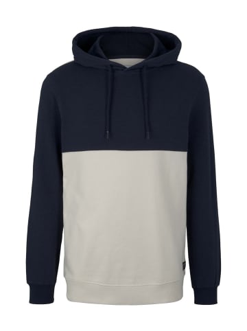 TOM TAILOR Denim Sweatshirt Structure Hoody in Mehrfarbig