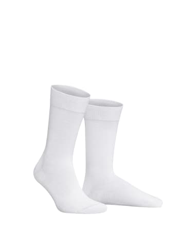 Hudson Socken Relax Cotton druckfreier Bund in White