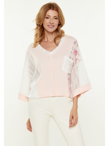 Usha Women Blouse in salmon multicolor