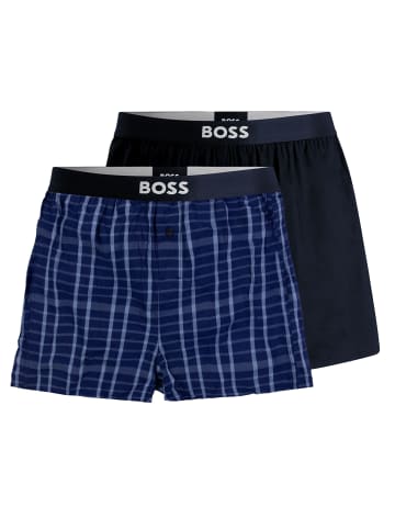 BOSS 2er Pack Boxer Shorts EW in Blau