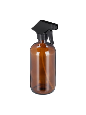relaxdays 8 x Sprühflasche in Braun - 500 ml