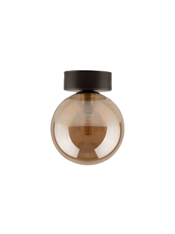 Licht-Erlebnisse Deckenlampe Ø 12 x (H)15 cm in Braun Bernstein