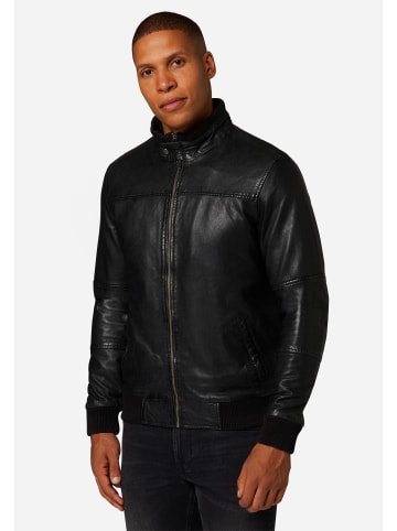 Ricano Herren Lederjacke Emil in klassischen Schwarz