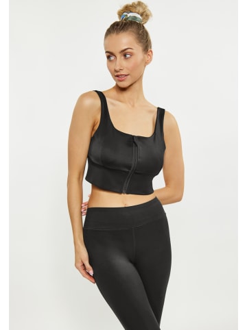 IZIA Damen Crop-Top in Schwarz