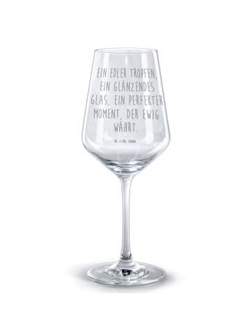 Mr. & Mrs. Panda Weinglas Groß Spruch Rotwein Glastraum mit Spruch in Transparent