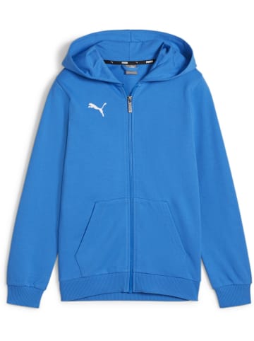 Puma Hoodie "TeamGoal CasuaLongsleeve Hooded Jacket Jr" in Blau